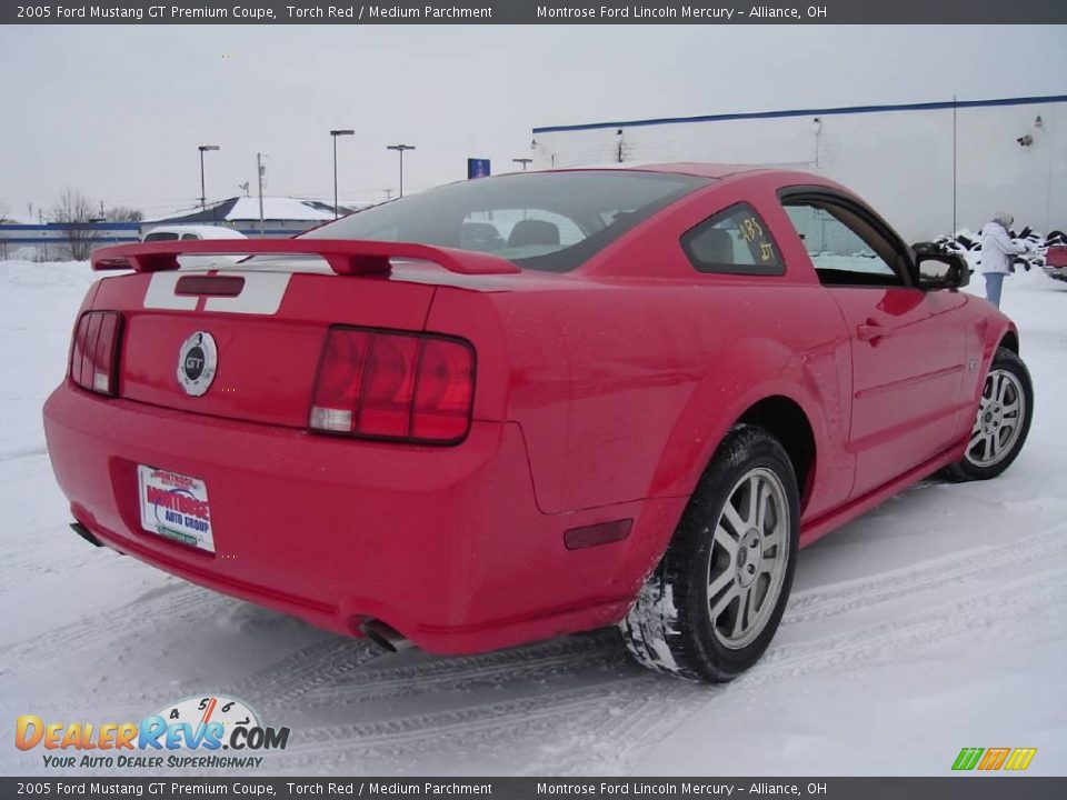 2005 Ford Mustang GT Premium Coupe Torch Red / Medium Parchment Photo #5