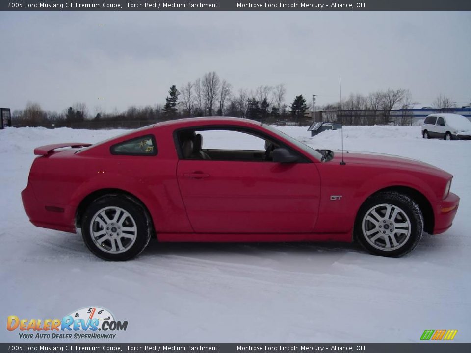 2005 Ford Mustang GT Premium Coupe Torch Red / Medium Parchment Photo #6