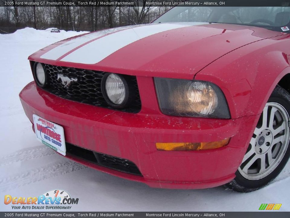 2005 Ford Mustang GT Premium Coupe Torch Red / Medium Parchment Photo #9