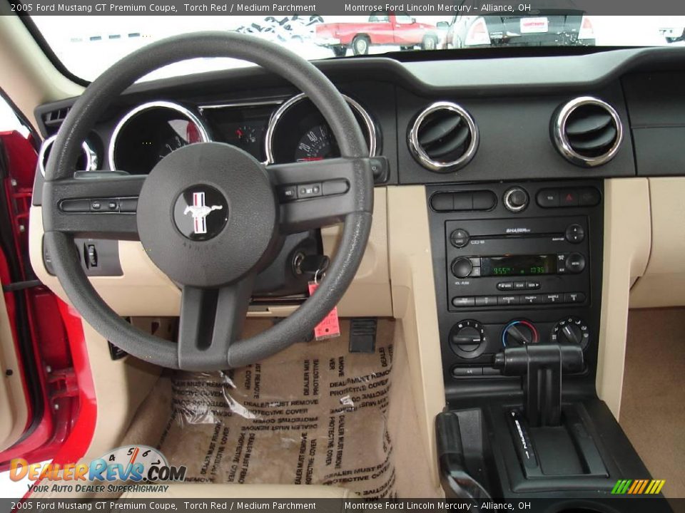 2005 Ford Mustang GT Premium Coupe Torch Red / Medium Parchment Photo #17