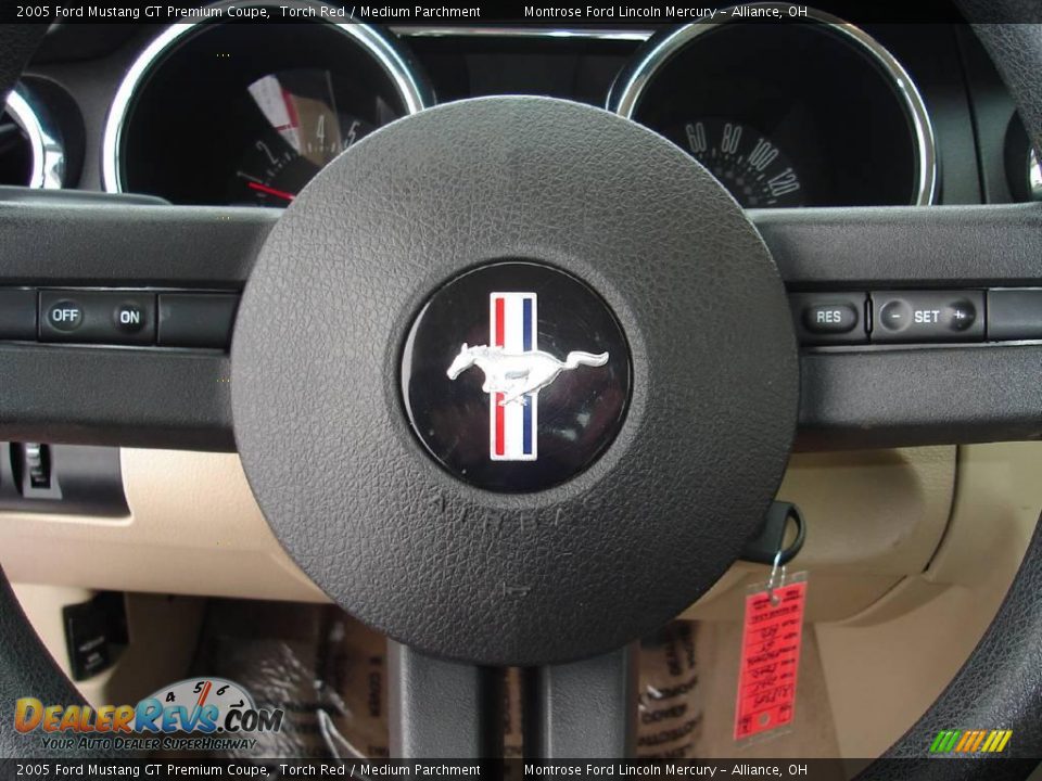 2005 Ford Mustang GT Premium Coupe Torch Red / Medium Parchment Photo #24