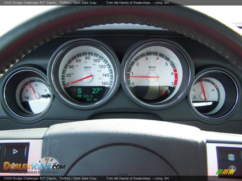 2009 Dodge Challenger R/T Classic TorRed / Dark Slate Gray Photo #21