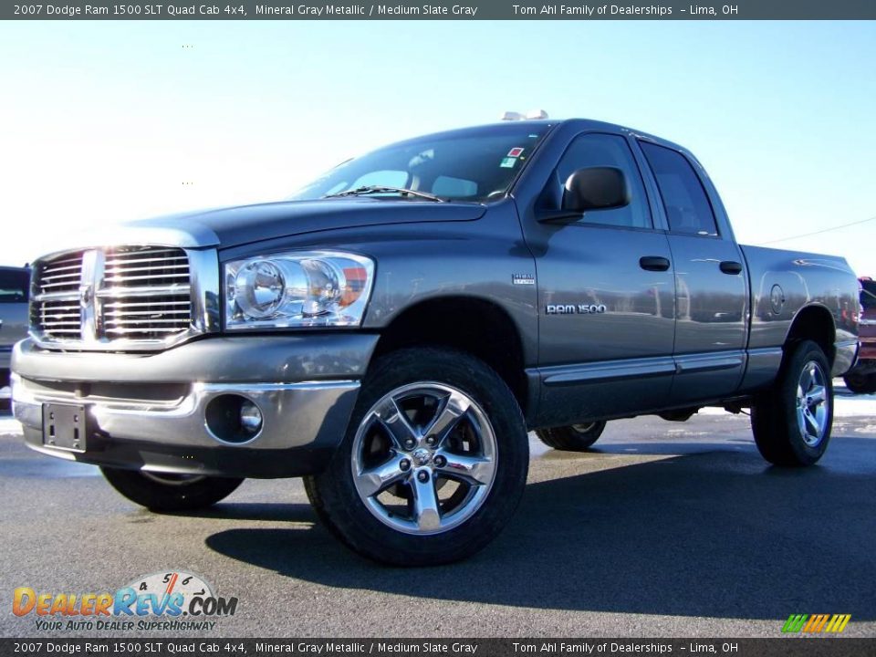 2007 Dodge Ram 1500 SLT Quad Cab 4x4 Mineral Gray Metallic / Medium Slate Gray Photo #5