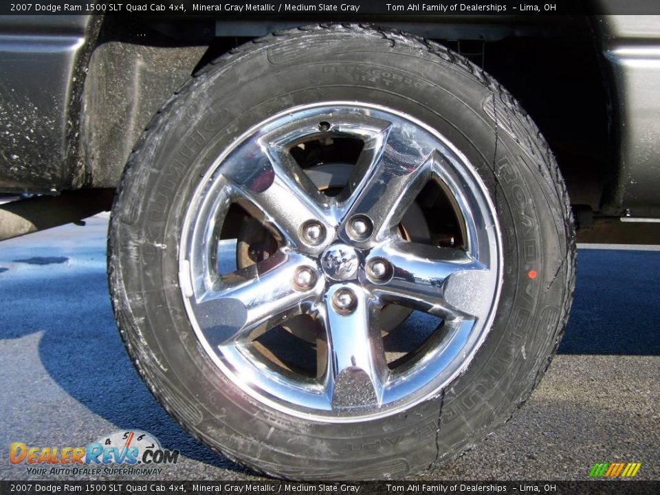 2007 Dodge Ram 1500 SLT Quad Cab 4x4 Mineral Gray Metallic / Medium Slate Gray Photo #8
