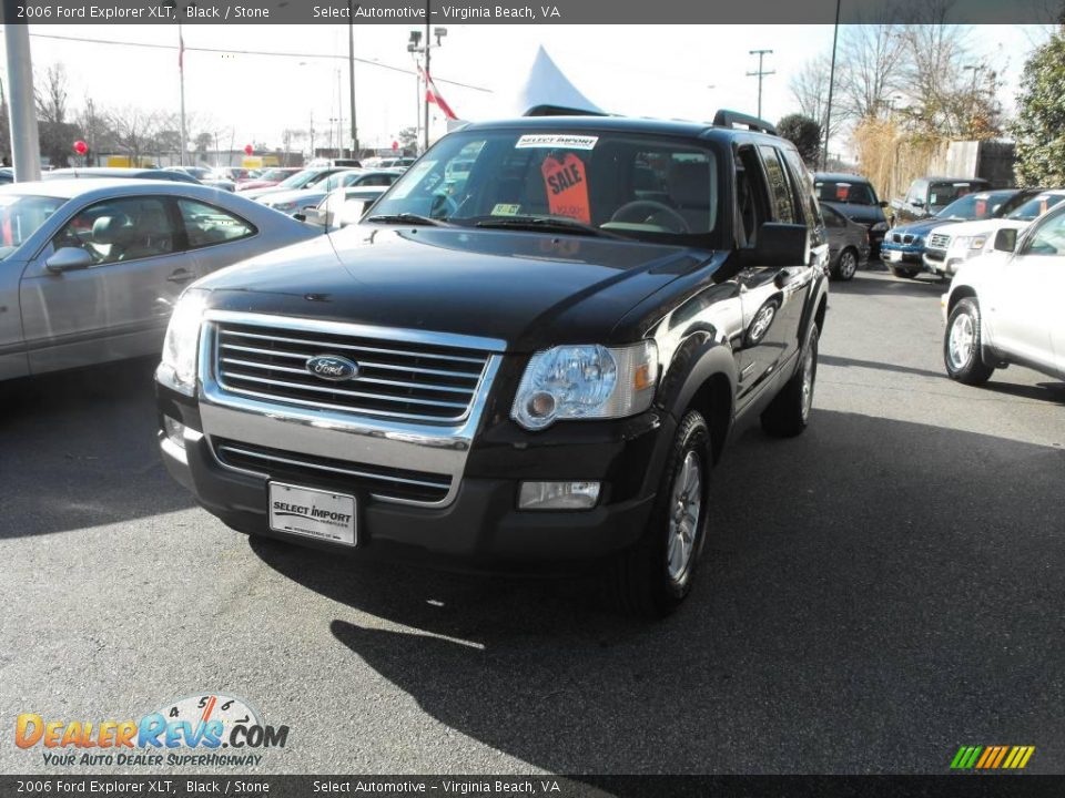 2006 Ford Explorer XLT Black / Stone Photo #2