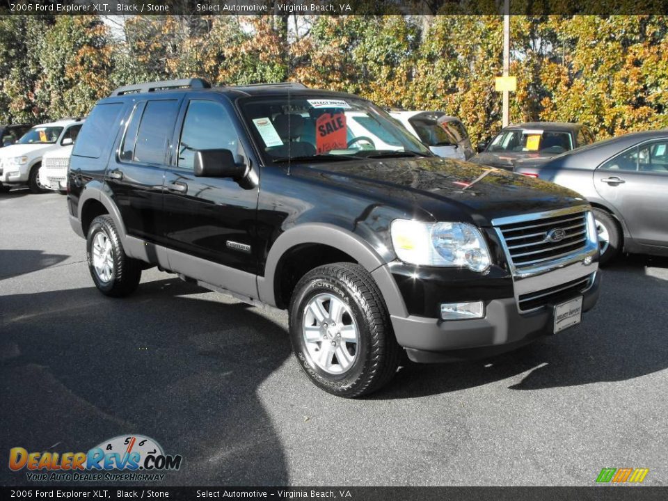 2006 Ford Explorer XLT Black / Stone Photo #4