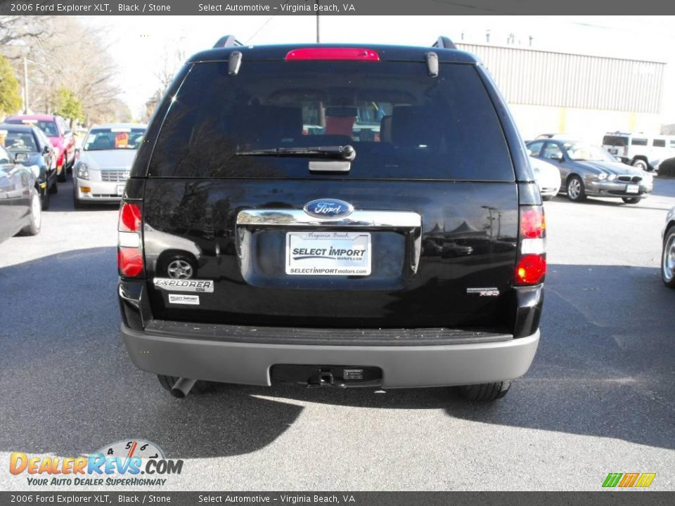 2006 Ford Explorer XLT Black / Stone Photo #6