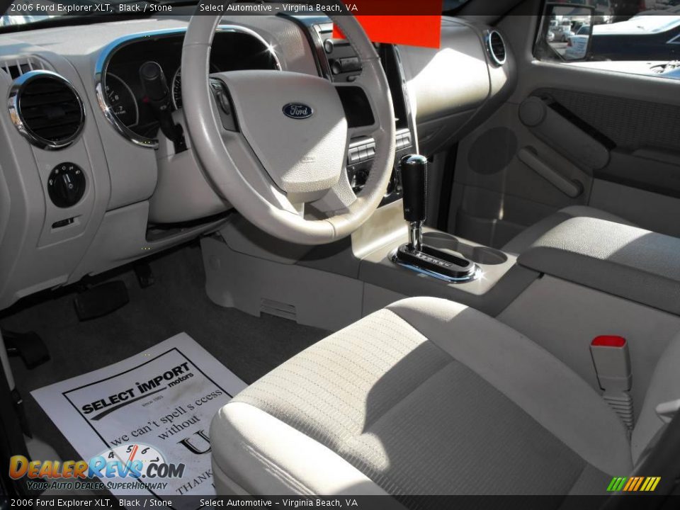 2006 Ford Explorer XLT Black / Stone Photo #10