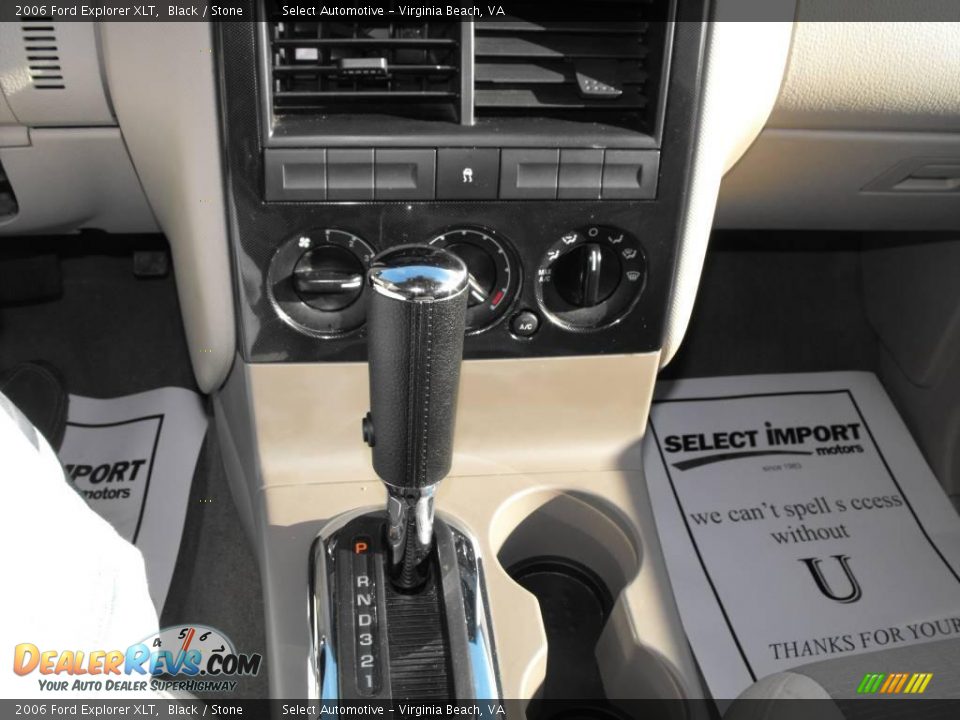 2006 Ford Explorer XLT Black / Stone Photo #14
