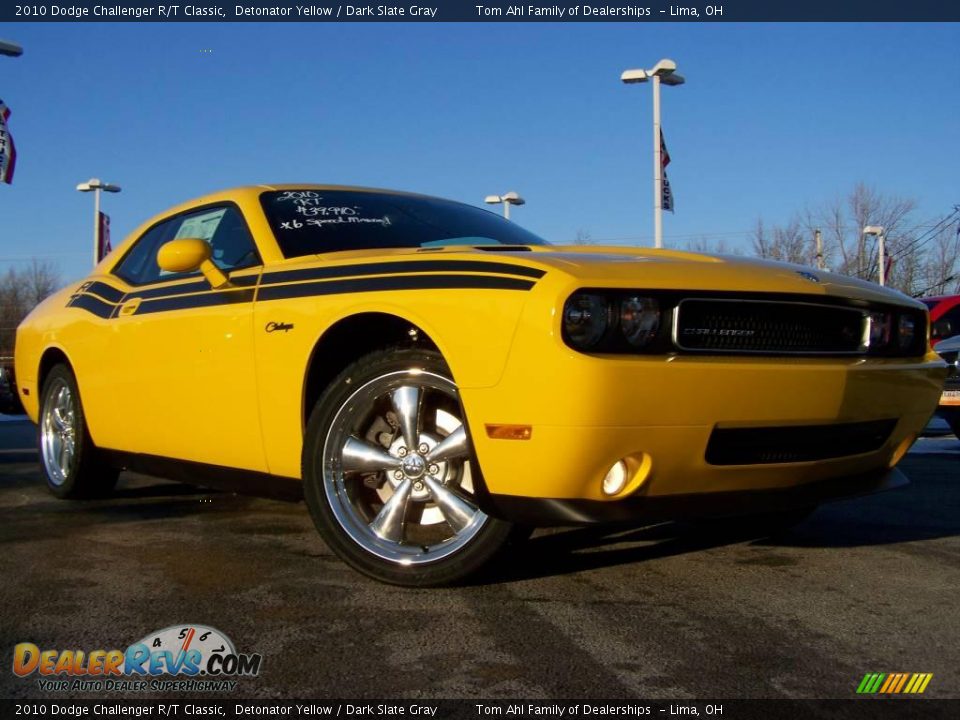 2010 Dodge Challenger R/T Classic Detonator Yellow / Dark Slate Gray Photo #1