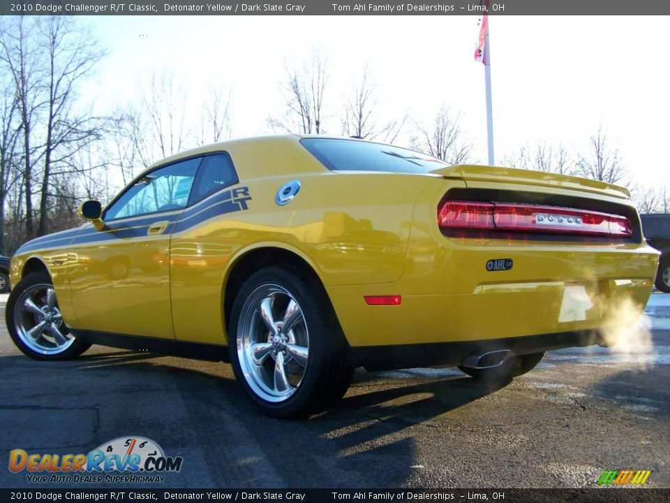 2010 Dodge Challenger R/T Classic Detonator Yellow / Dark Slate Gray Photo #8