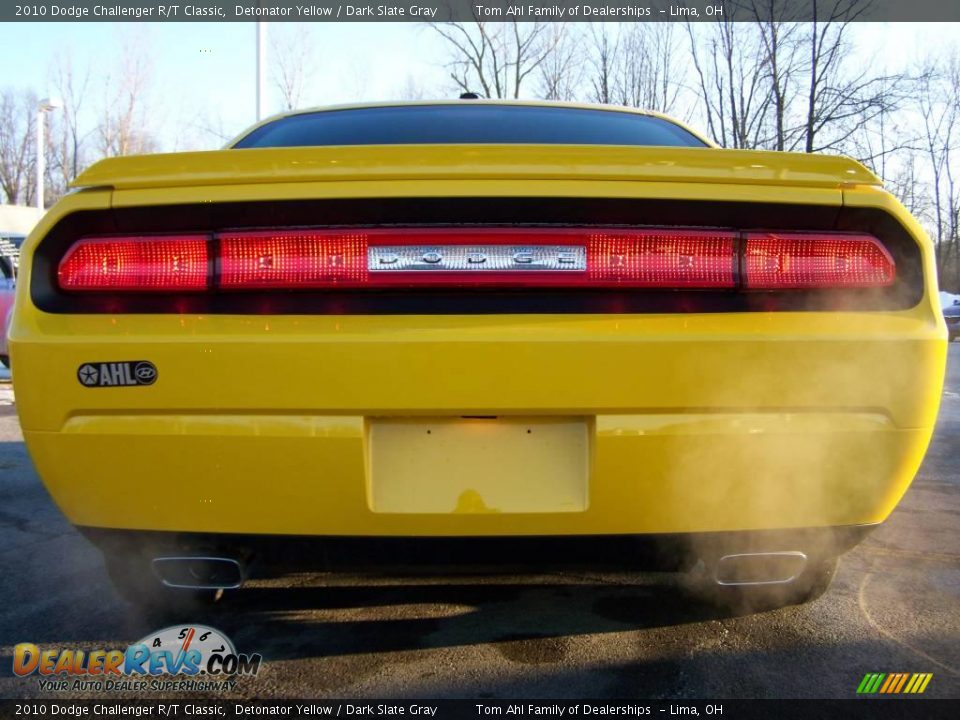 2010 Dodge Challenger R/T Classic Detonator Yellow / Dark Slate Gray Photo #12