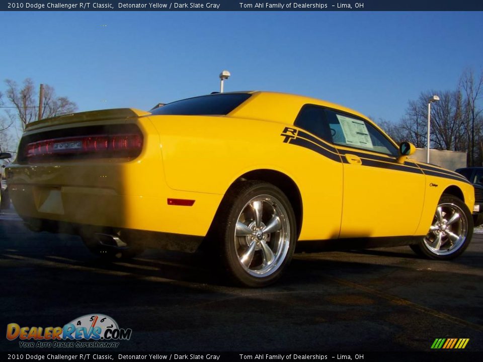 2010 Dodge Challenger R/T Classic Detonator Yellow / Dark Slate Gray Photo #13