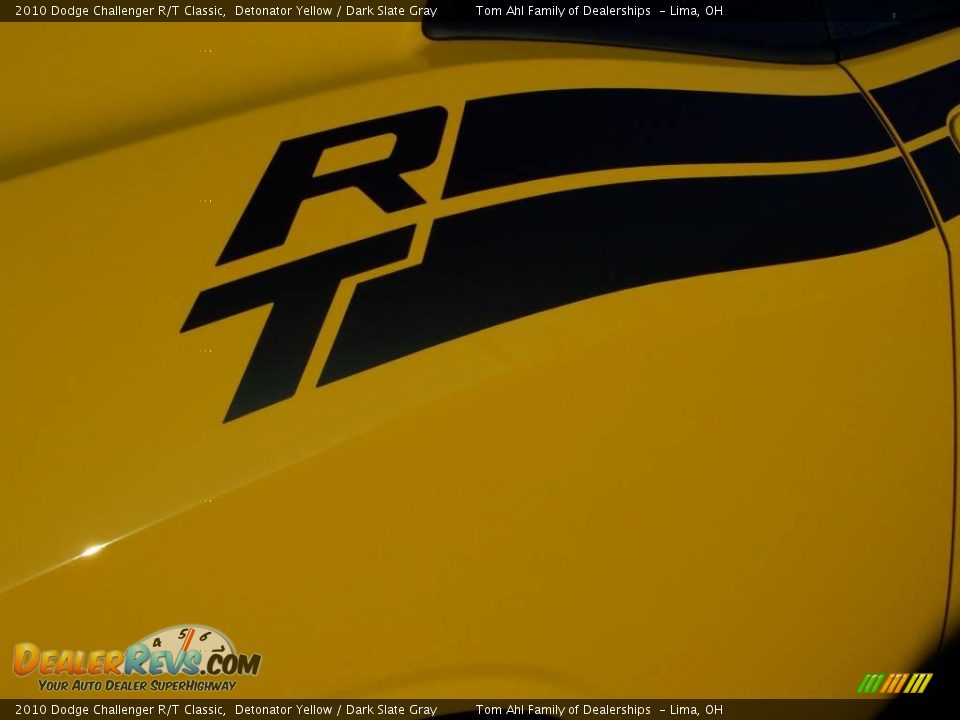 2010 Dodge Challenger R/T Classic Detonator Yellow / Dark Slate Gray Photo #16