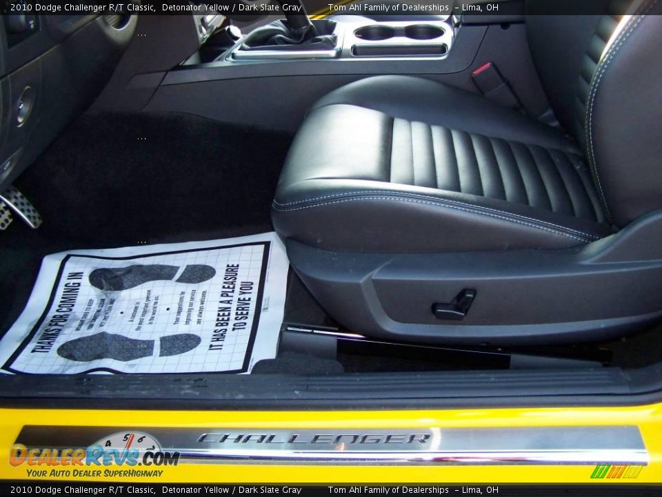 2010 Dodge Challenger R/T Classic Detonator Yellow / Dark Slate Gray Photo #21