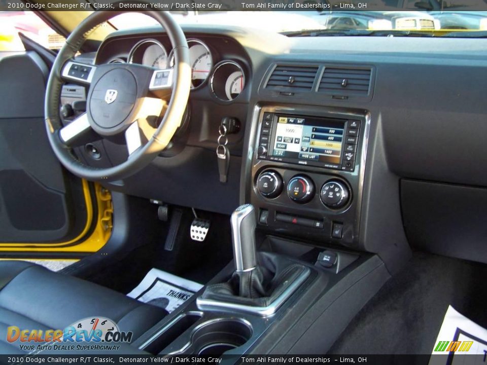 2010 Dodge Challenger R/T Classic Detonator Yellow / Dark Slate Gray Photo #25