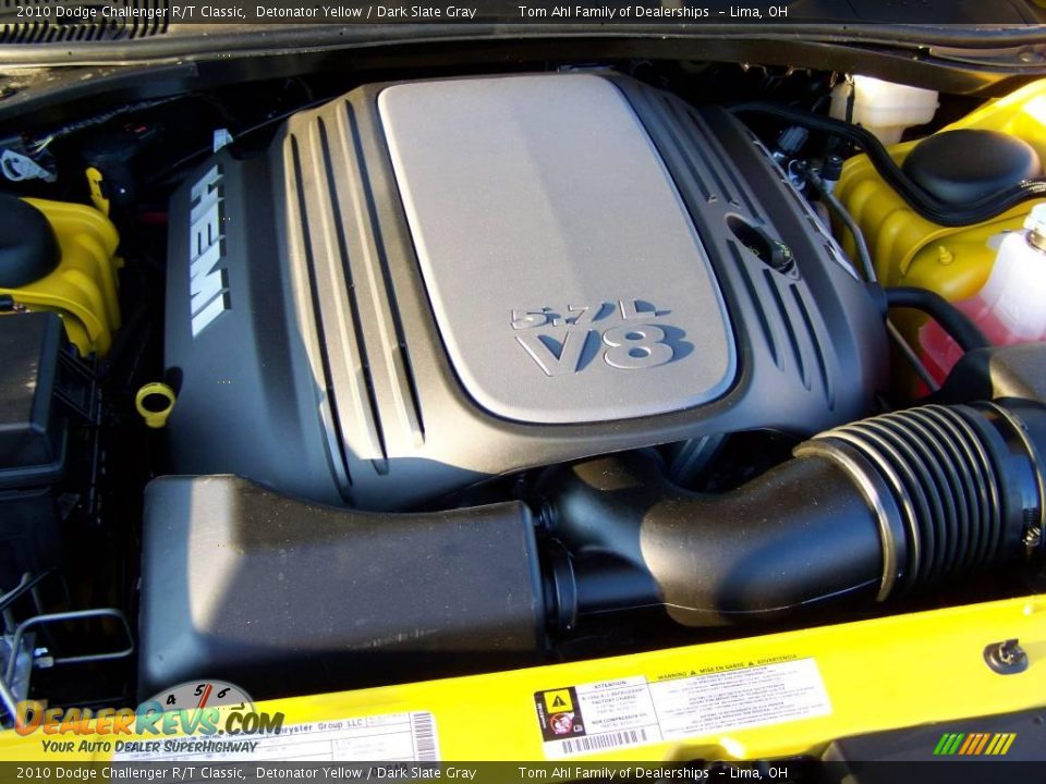 2010 Dodge Challenger R/T Classic Detonator Yellow / Dark Slate Gray Photo #28