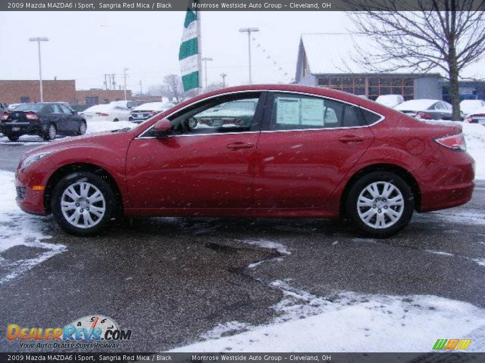 2009 Mazda MAZDA6 i Sport Sangria Red Mica / Black Photo #2