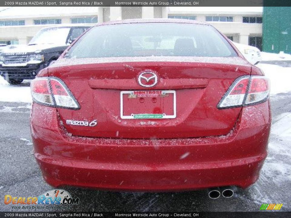 2009 Mazda MAZDA6 i Sport Sangria Red Mica / Black Photo #4