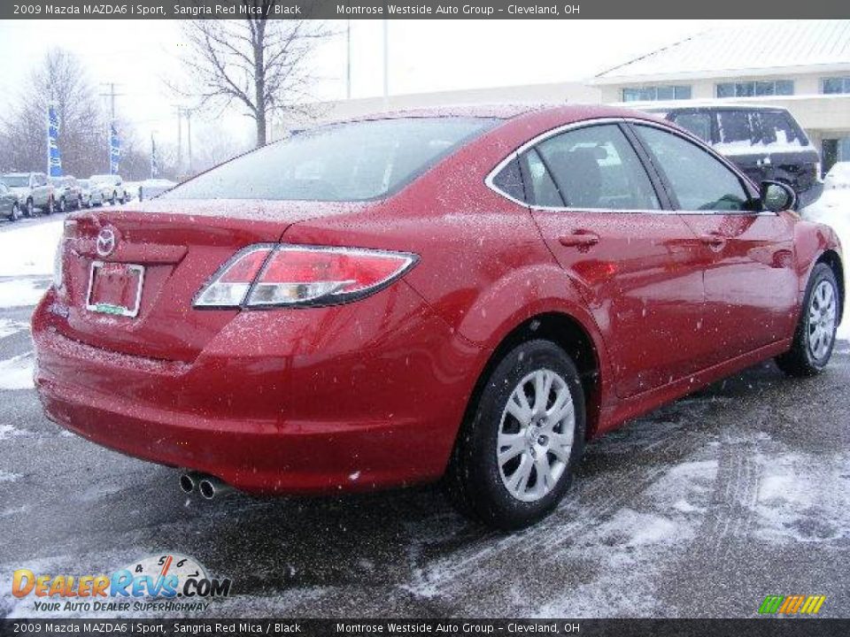 2009 Mazda MAZDA6 i Sport Sangria Red Mica / Black Photo #5