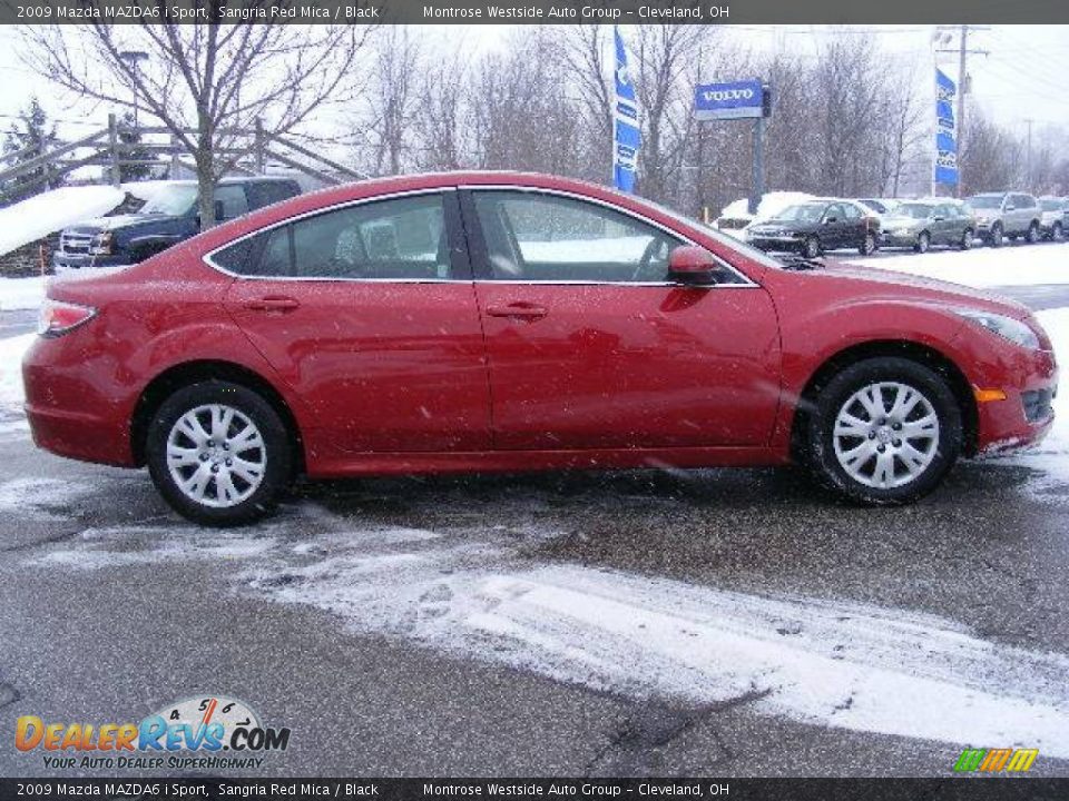 2009 Mazda MAZDA6 i Sport Sangria Red Mica / Black Photo #6