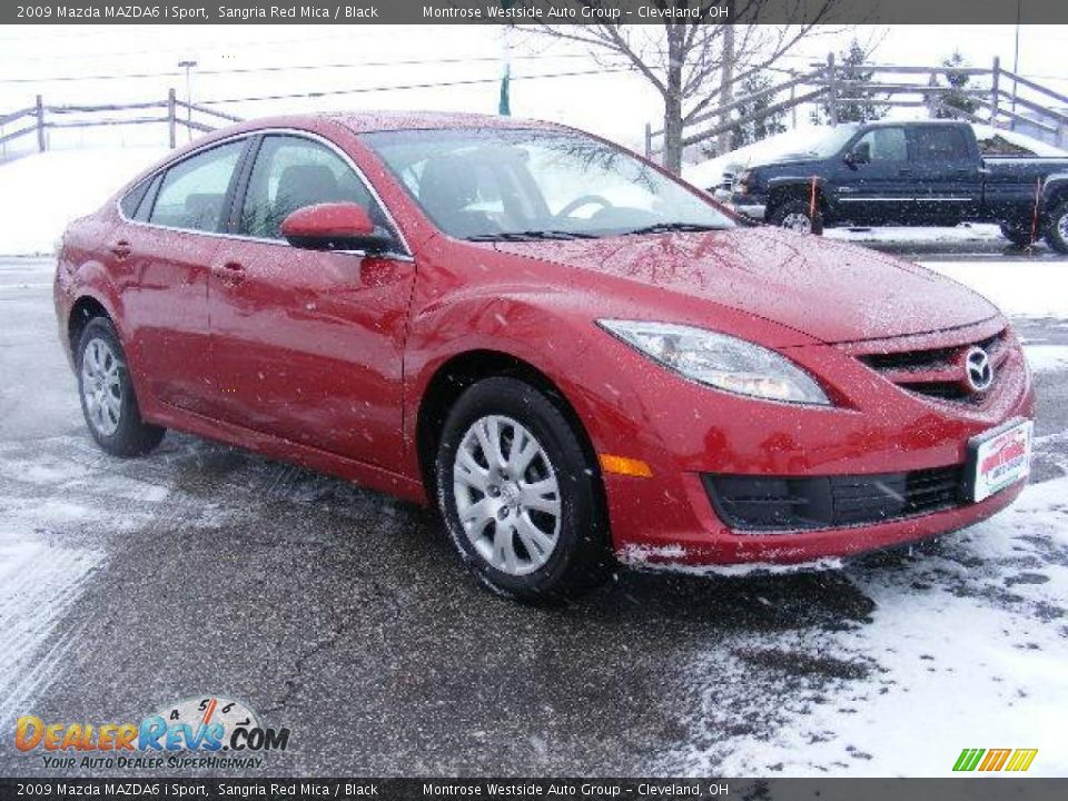 2009 Mazda MAZDA6 i Sport Sangria Red Mica / Black Photo #7