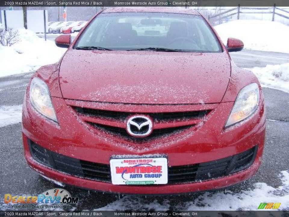 2009 Mazda MAZDA6 i Sport Sangria Red Mica / Black Photo #8