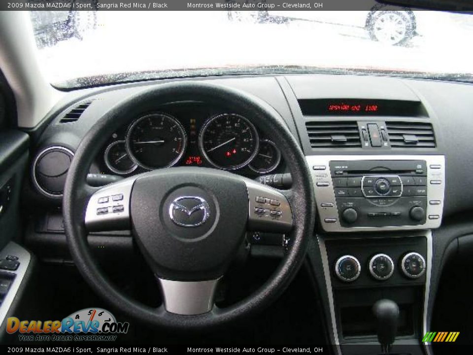 2009 Mazda MAZDA6 i Sport Sangria Red Mica / Black Photo #15