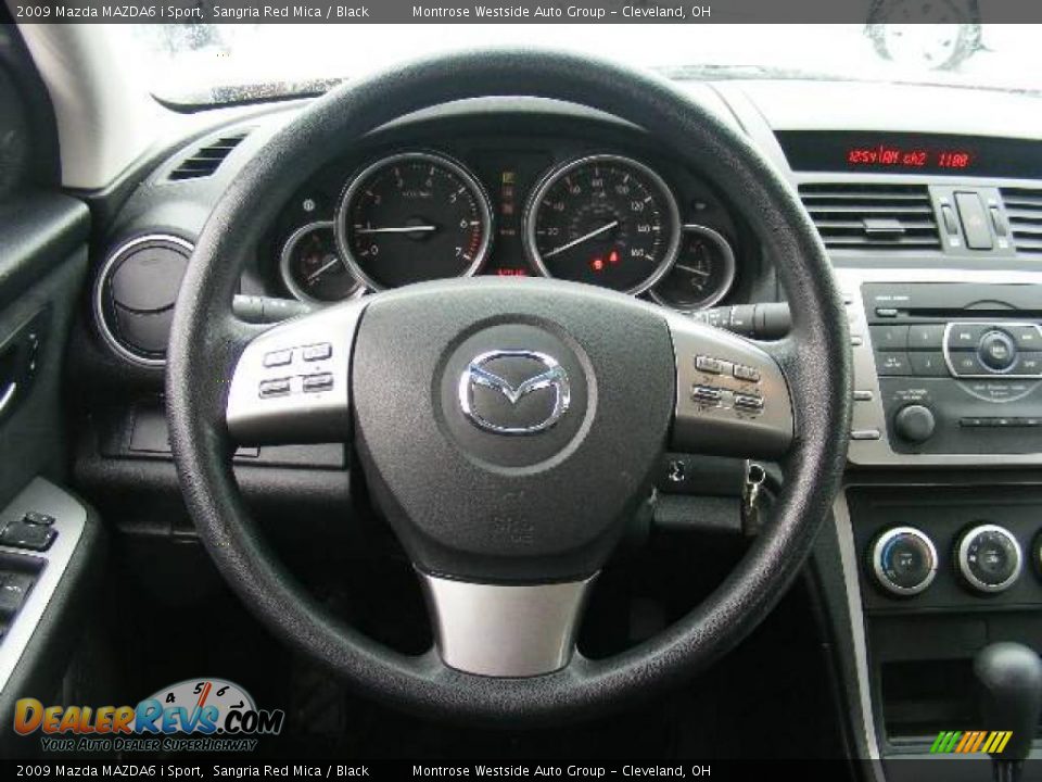 2009 Mazda MAZDA6 i Sport Sangria Red Mica / Black Photo #16
