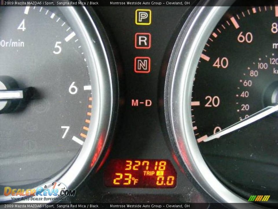 2009 Mazda MAZDA6 i Sport Sangria Red Mica / Black Photo #18