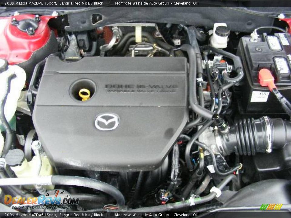 2009 Mazda MAZDA6 i Sport Sangria Red Mica / Black Photo #29