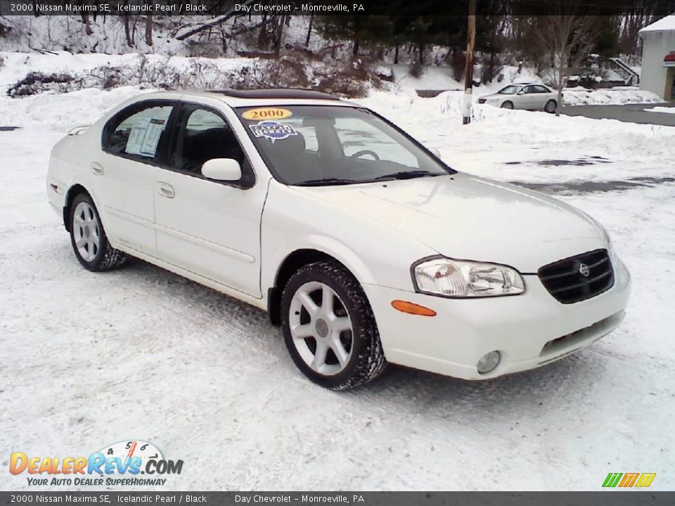 2000 Nissan Maxima SE Icelandic Pearl / Black Photo #1