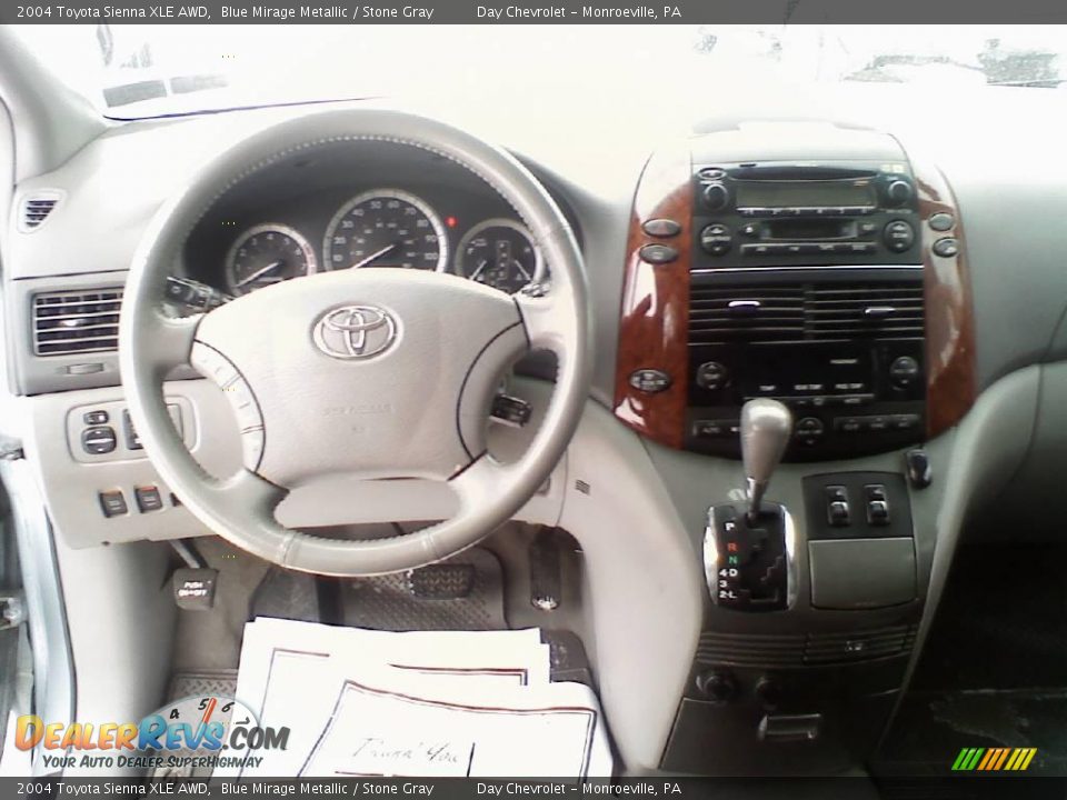 2004 Toyota Sienna XLE AWD Blue Mirage Metallic / Stone Gray Photo #7