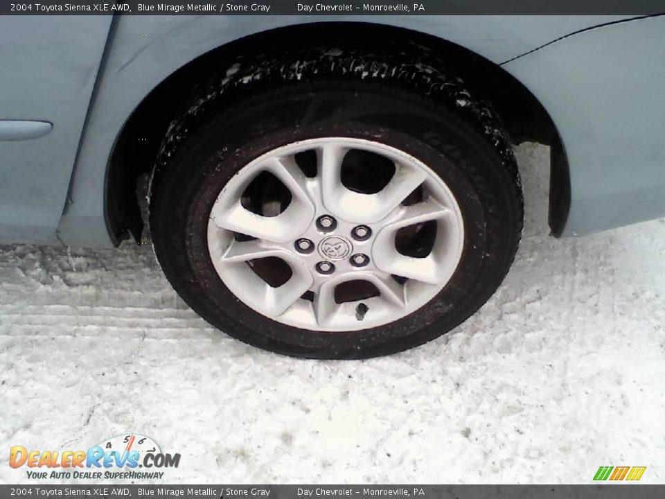 2004 Toyota Sienna XLE AWD Blue Mirage Metallic / Stone Gray Photo #8