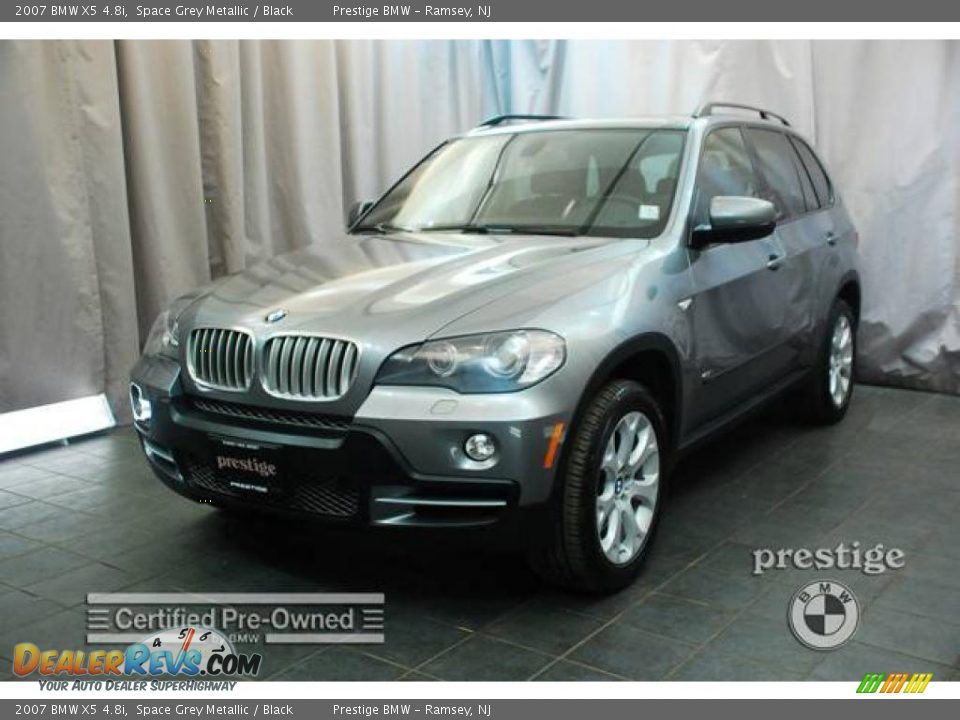 2007 BMW X5 4.8i Space Grey Metallic / Black Photo #1