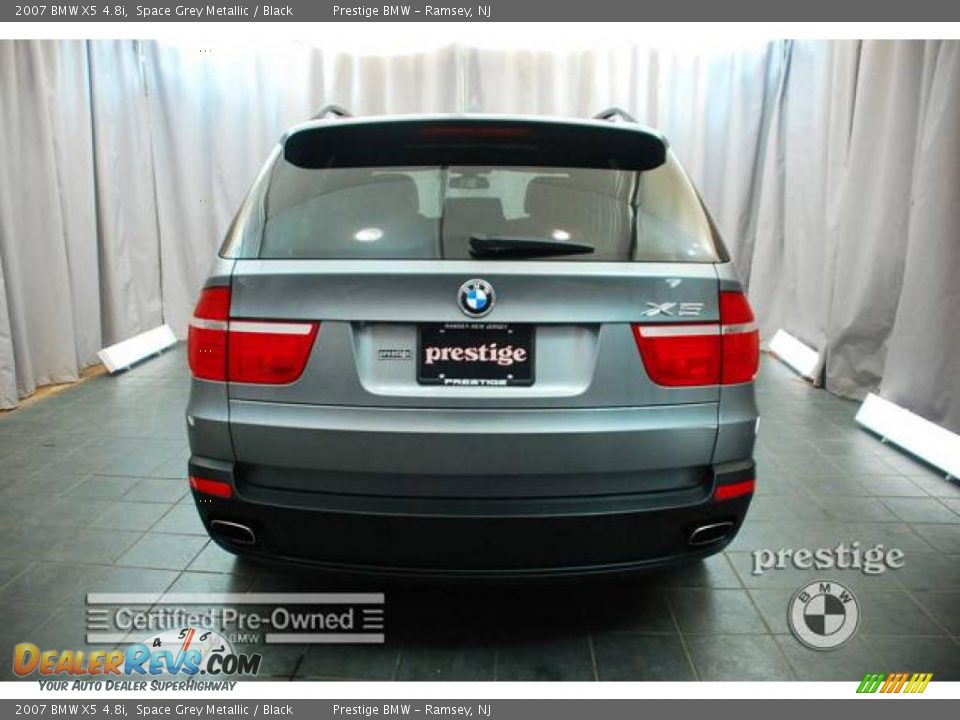 2007 BMW X5 4.8i Space Grey Metallic / Black Photo #2