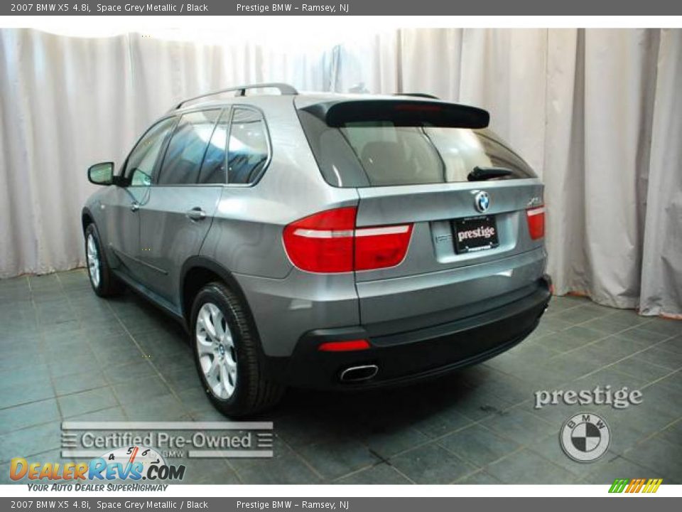 2007 BMW X5 4.8i Space Grey Metallic / Black Photo #3