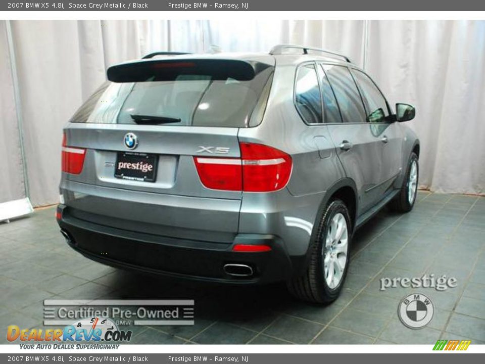 2007 BMW X5 4.8i Space Grey Metallic / Black Photo #4