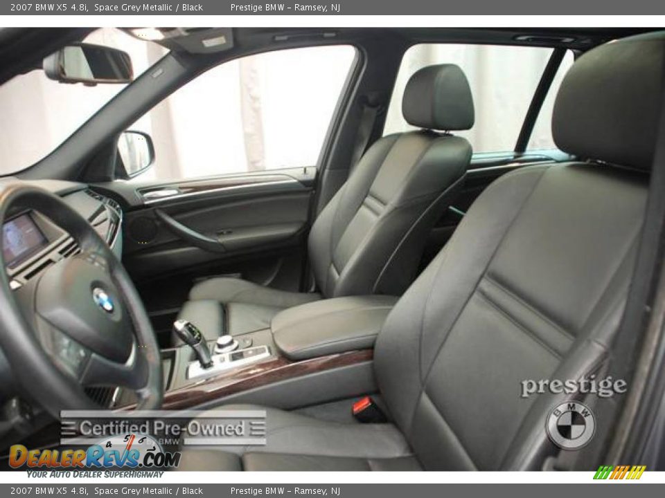 2007 BMW X5 4.8i Space Grey Metallic / Black Photo #9