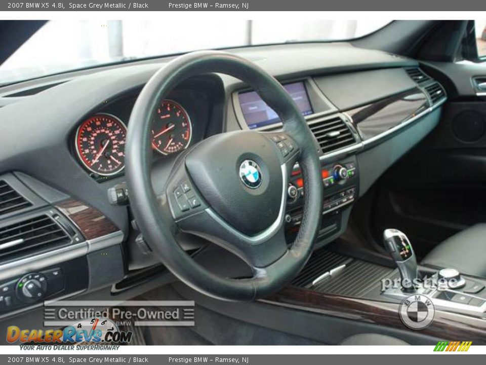 2007 BMW X5 4.8i Space Grey Metallic / Black Photo #14