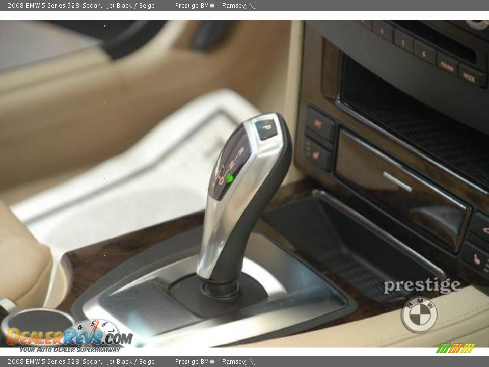 2008 BMW 5 Series 528i Sedan Jet Black / Beige Photo #18