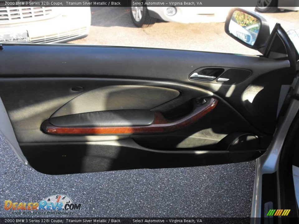 2000 BMW 3 Series 328i Coupe Titanium Silver Metallic / Black Photo #9