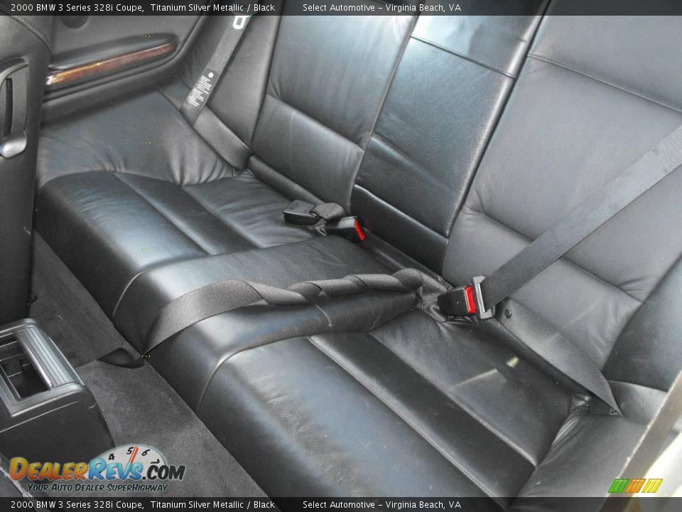 2000 BMW 3 Series 328i Coupe Titanium Silver Metallic / Black Photo #14