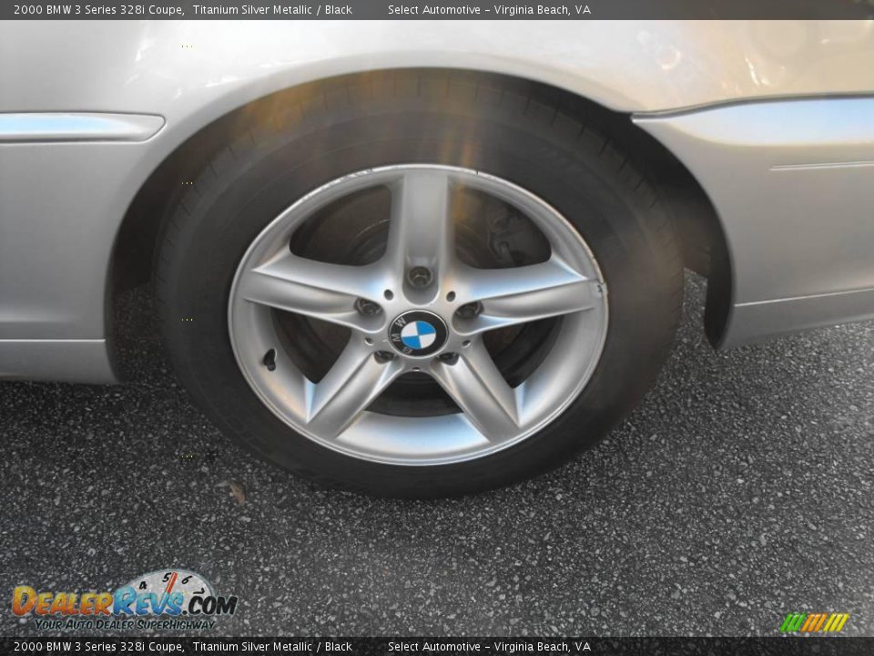 2000 BMW 3 Series 328i Coupe Titanium Silver Metallic / Black Photo #16