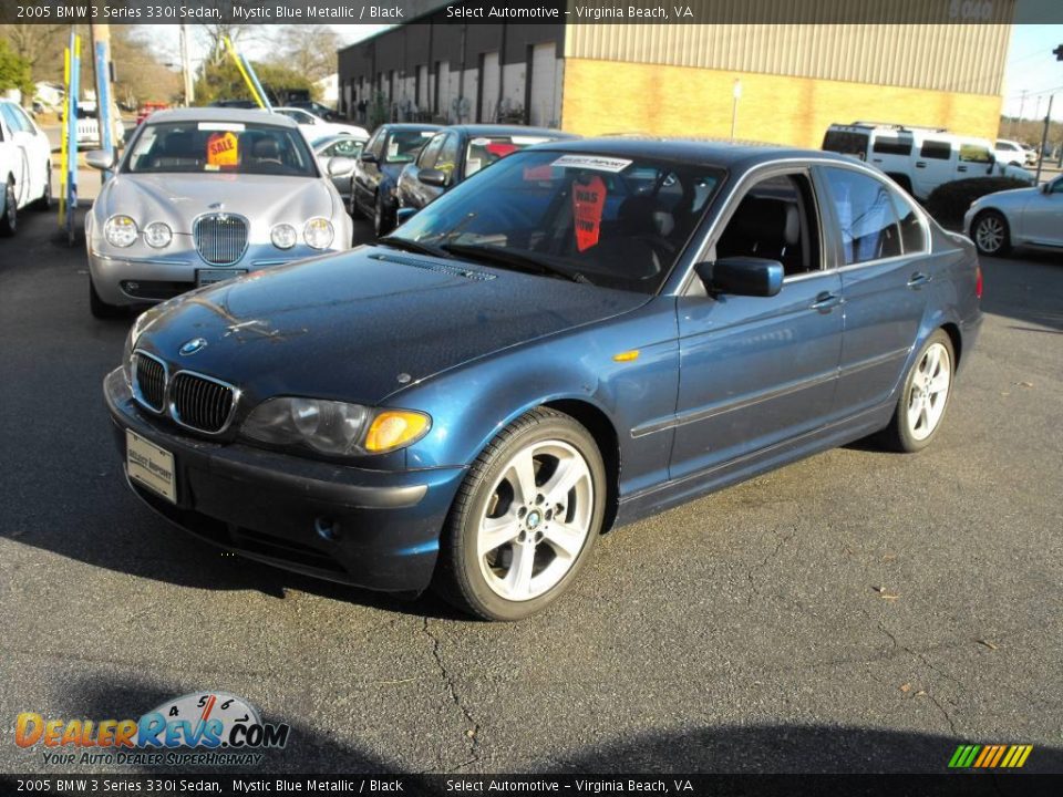 2005 BMW 3 Series 330i Sedan Mystic Blue Metallic / Black Photo #1