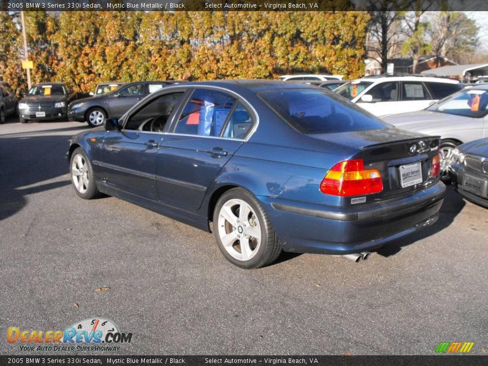 2005 BMW 3 Series 330i Sedan Mystic Blue Metallic / Black Photo #6