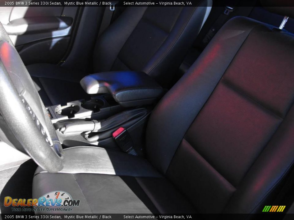 2005 BMW 3 Series 330i Sedan Mystic Blue Metallic / Black Photo #10