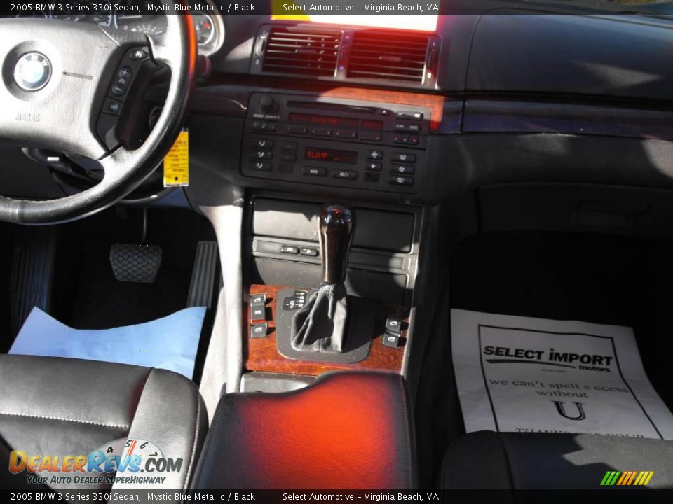 2005 BMW 3 Series 330i Sedan Mystic Blue Metallic / Black Photo #12