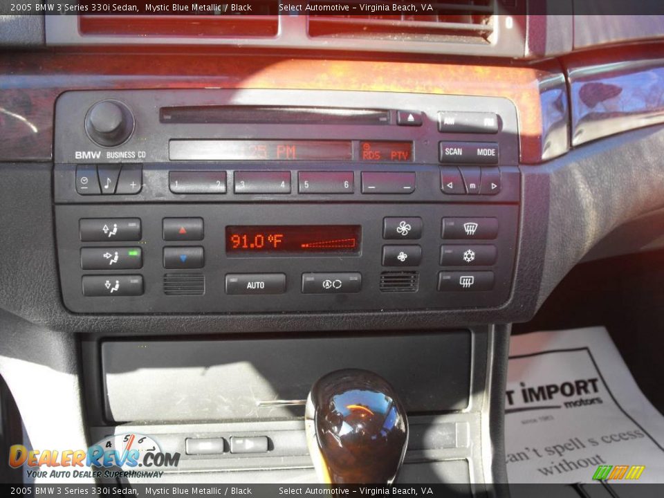 2005 BMW 3 Series 330i Sedan Mystic Blue Metallic / Black Photo #13