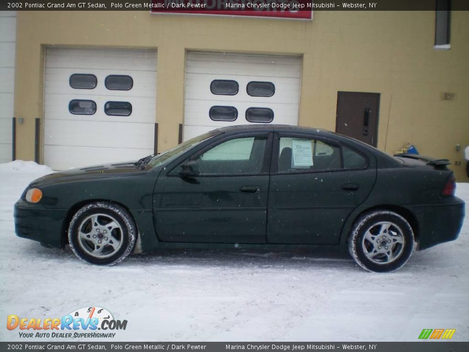 2002 Pontiac Grand Am GT Sedan Polo Green Metallic / Dark Pewter Photo #5